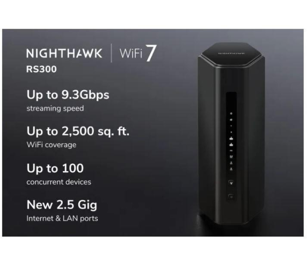 Netgear Nighthawk RS300 (9300Mb/s a/b/g/n/ac/ax/be) - 1262355 - zdjęcie 2